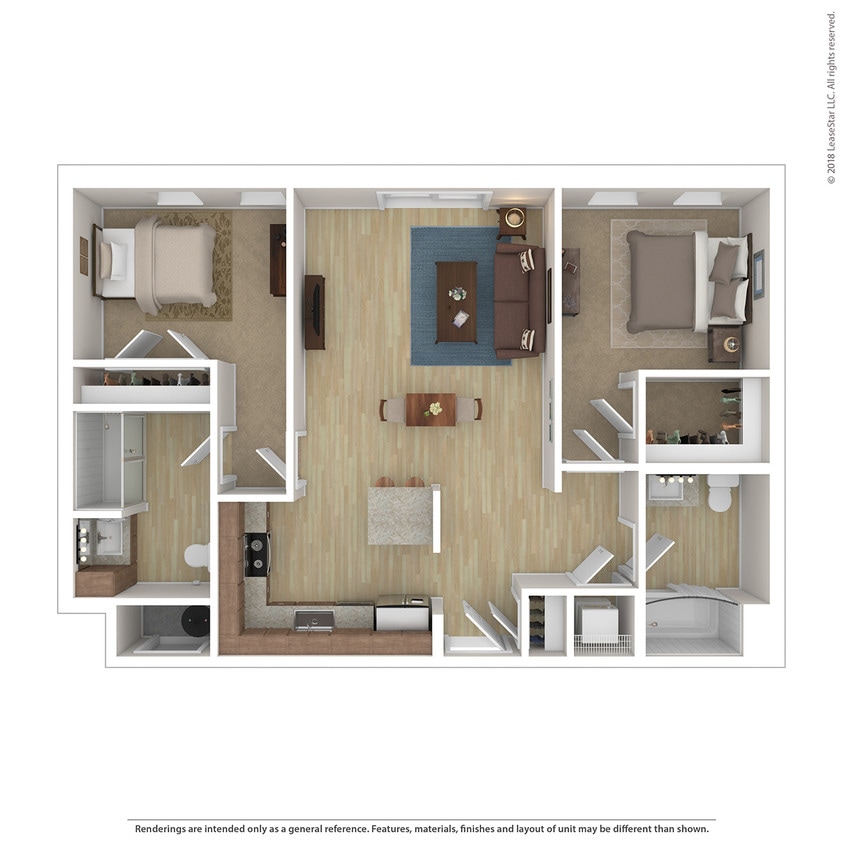Floor Plan - Aria 2 Bedroom C6