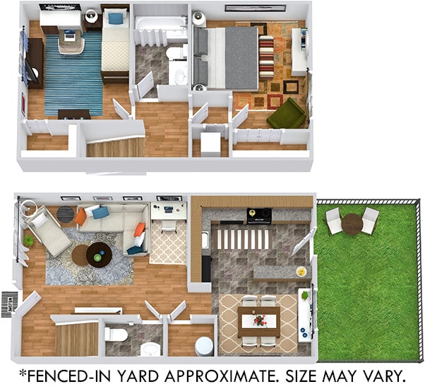 Floor Plan - Dogwood with Fenced-In Yard