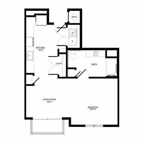 Floor Plan - Studio (E1)