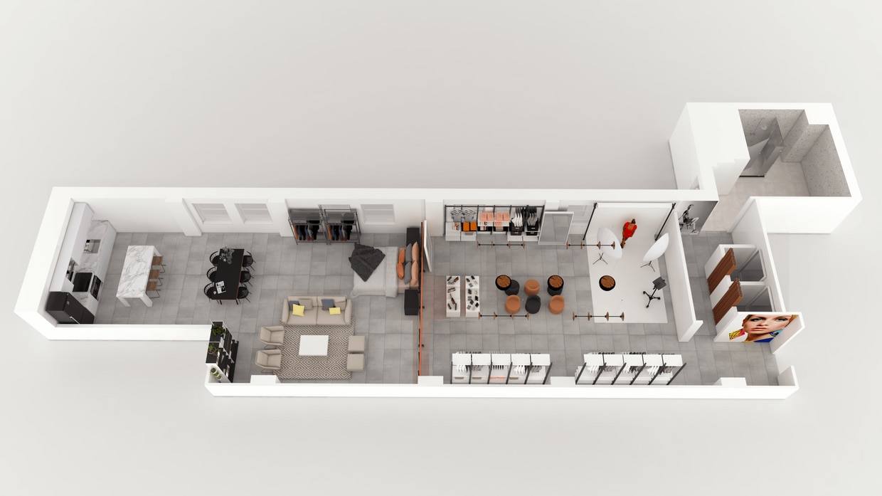 Floor Plan - LIVE-WORK LOFT N