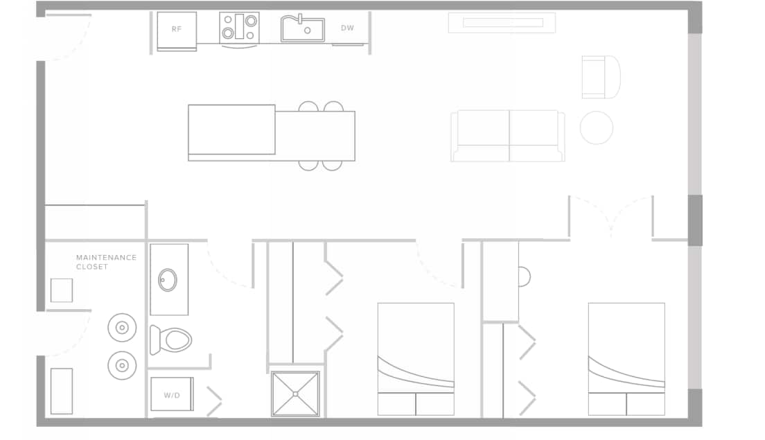 Floor Plan - 2 Bedroom