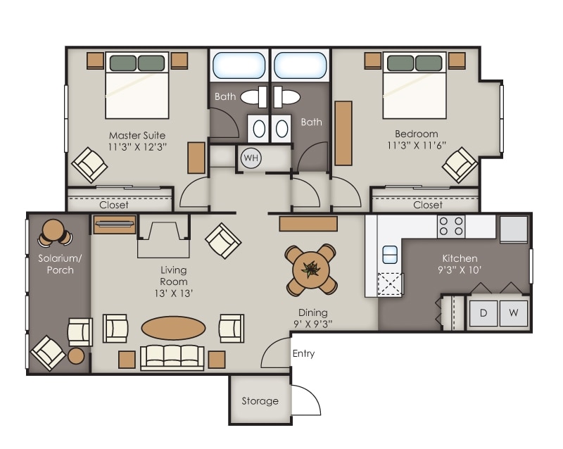 2BR/2BA - B2