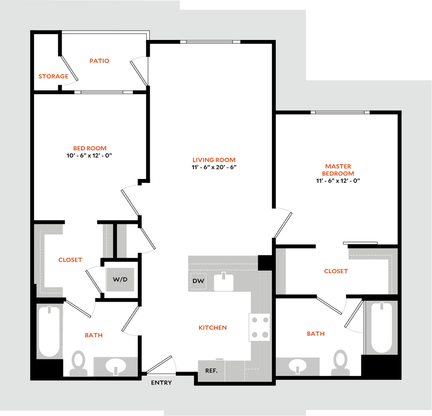 Floor Plan - Plan 2B