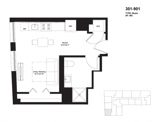 Floor Plan - Units 301 to 901