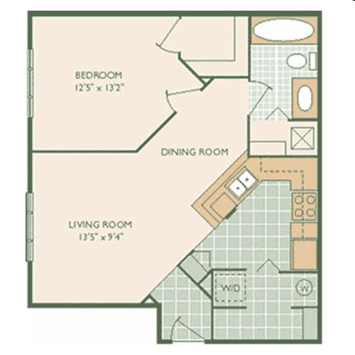 1BR/1BA - 1 Bed/1 Bath 