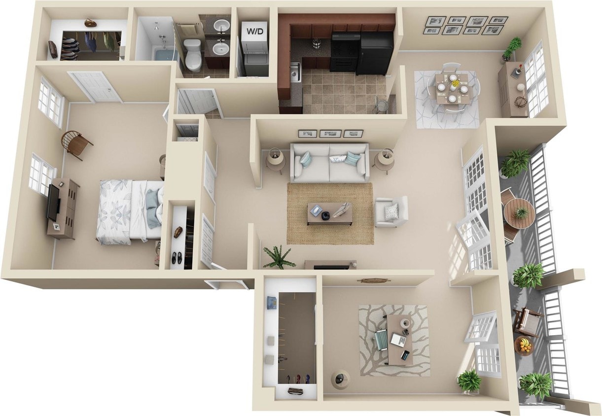 Floor Plan - The Tiger Lily (with Den)