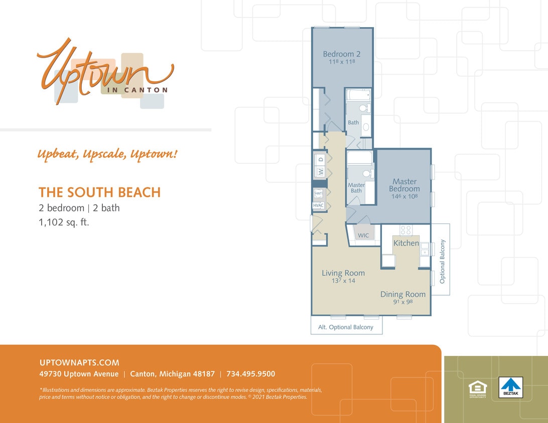 Floor Plan - The South Beach