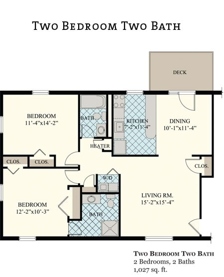 Two Bedroom Two Bath - 2 Bedrooms/2 Bathrooms (FURNISHED)