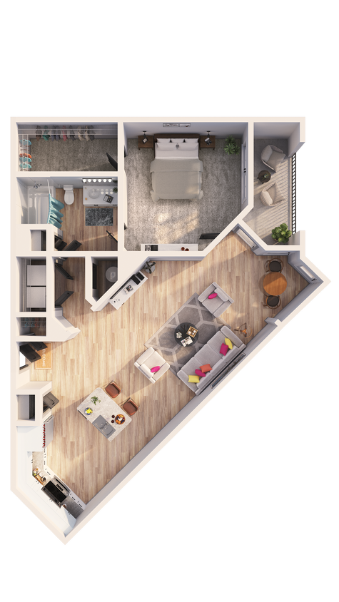 Botanic at Ingleside- A1E Floorplan - A1E