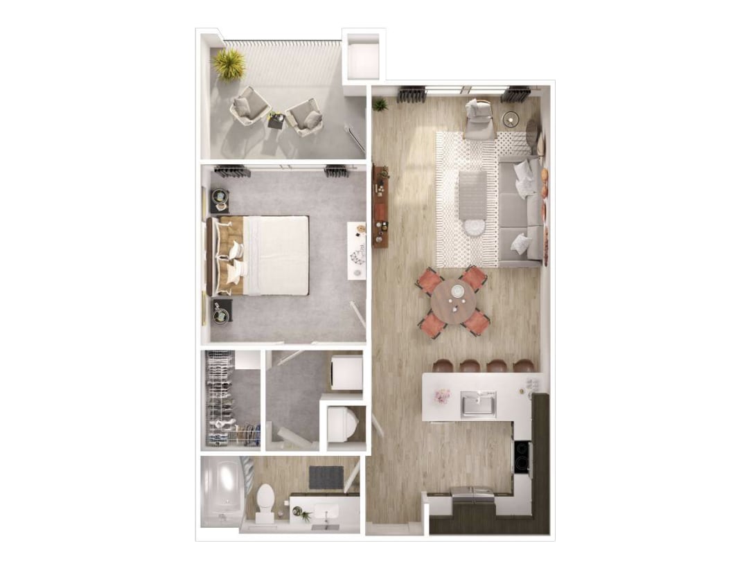 A1.PNG - A1 - One Bedroom, One Bathroom