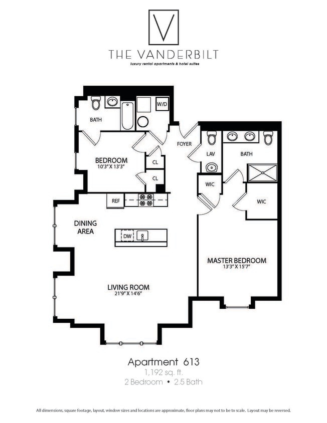 Floor Plan - 2 Bed - 2.5 Bath