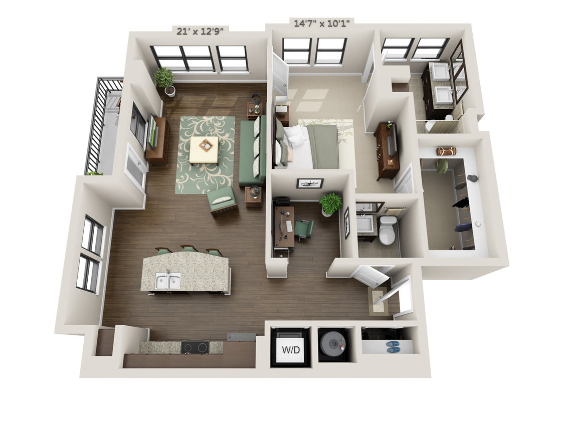 Floor Plan - Reach (A1.5D)