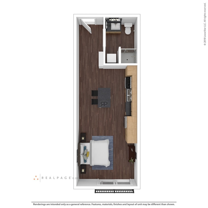 Floor Plan - 121 Studio Ionia View Juliet