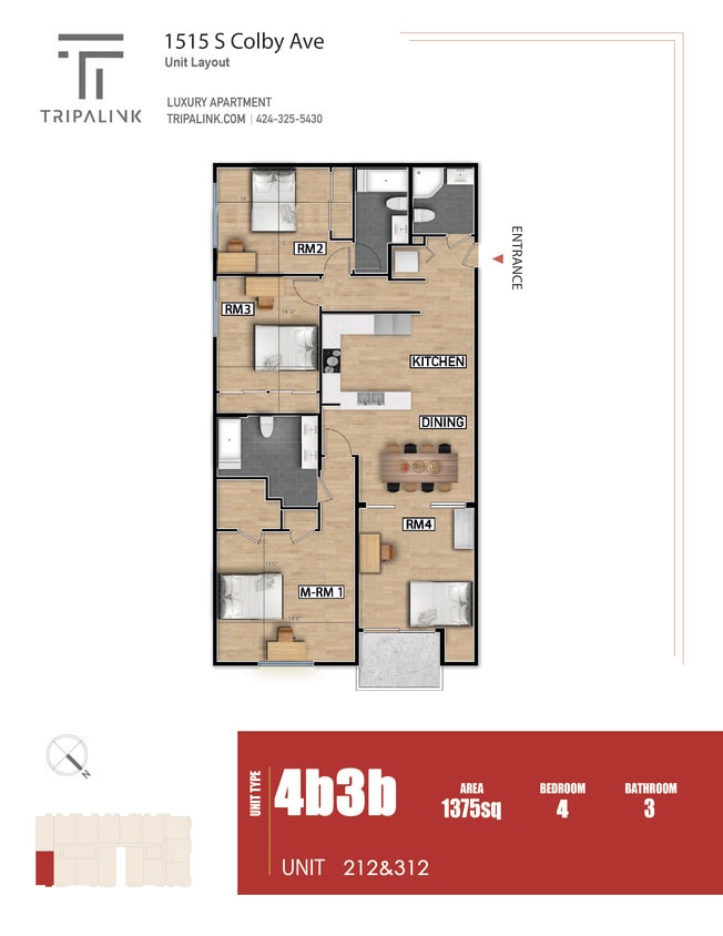 Floor Plan - Unit 212