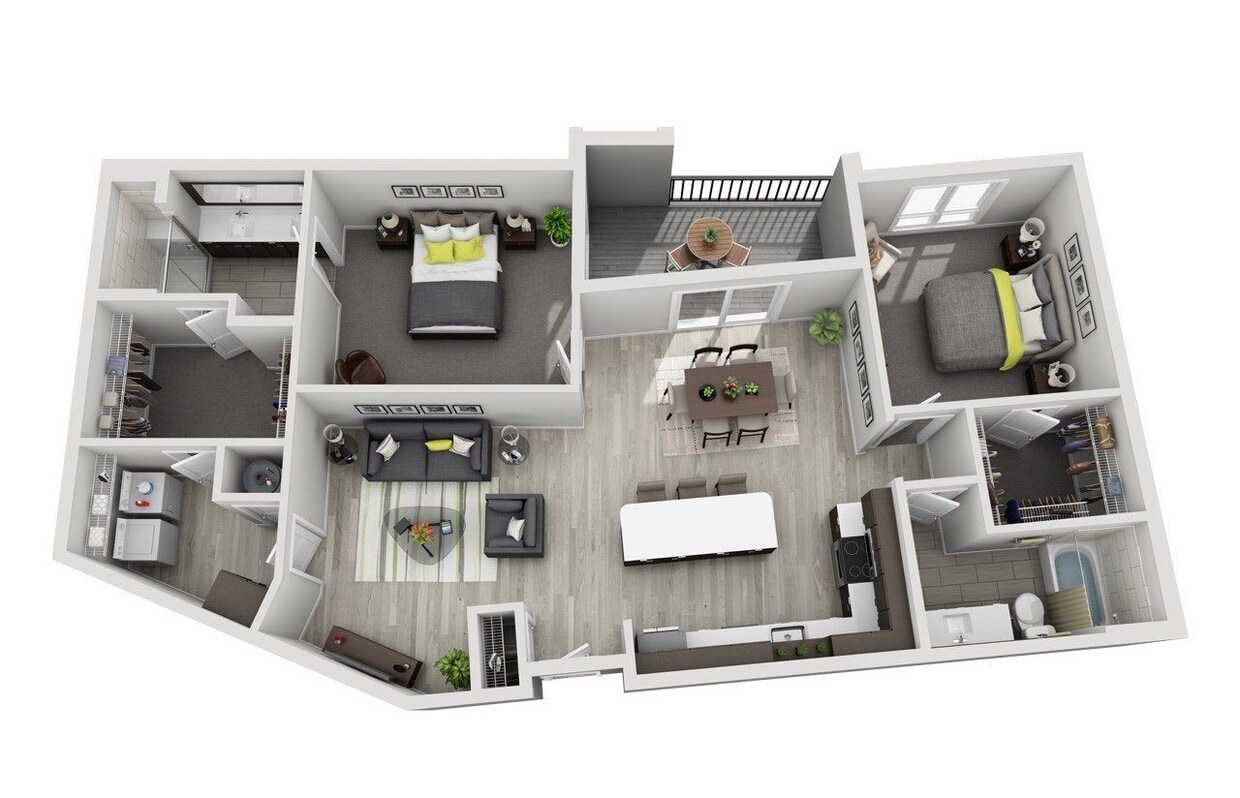 Floor Plan - D5 (2BR)