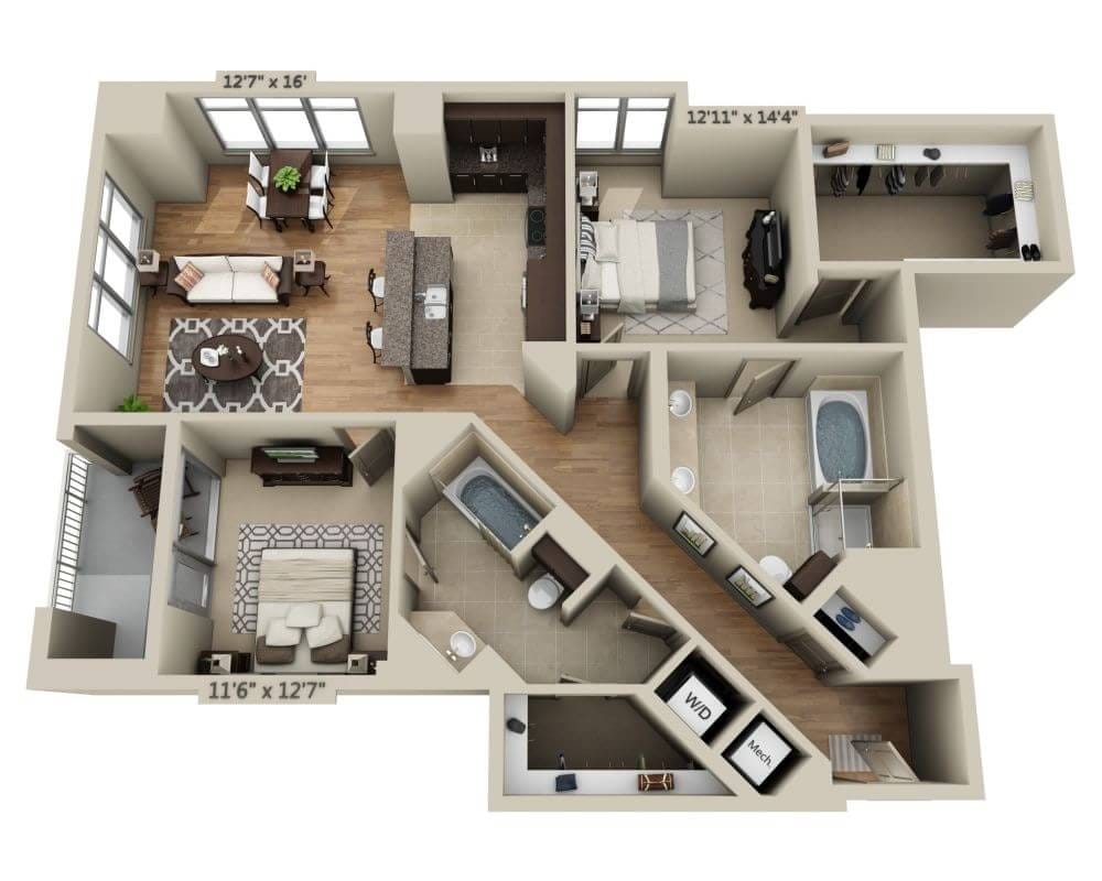 Plan P (B2B) - Floorplan P