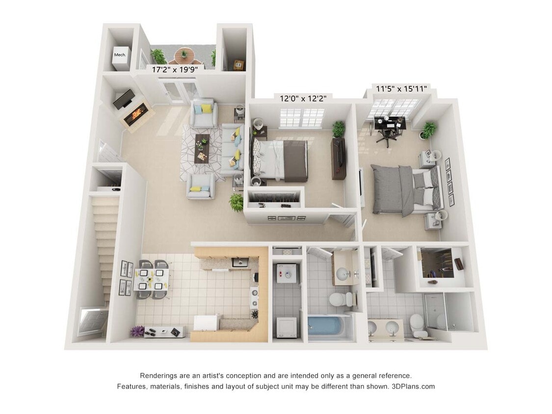 2 Bedroom First floor Interior - First Floor