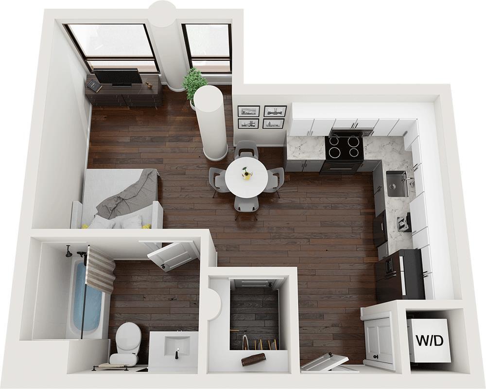 Floor Plan - Studio E1C22
