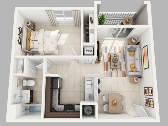 Alba - 1 Bedroom 1 Bath