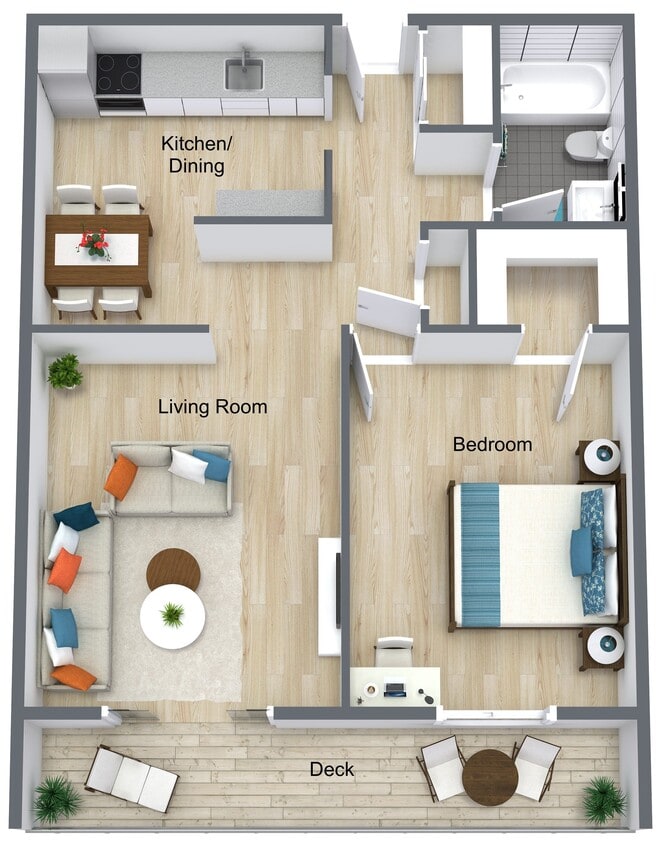 Floor Plan - 1 Bedroom 