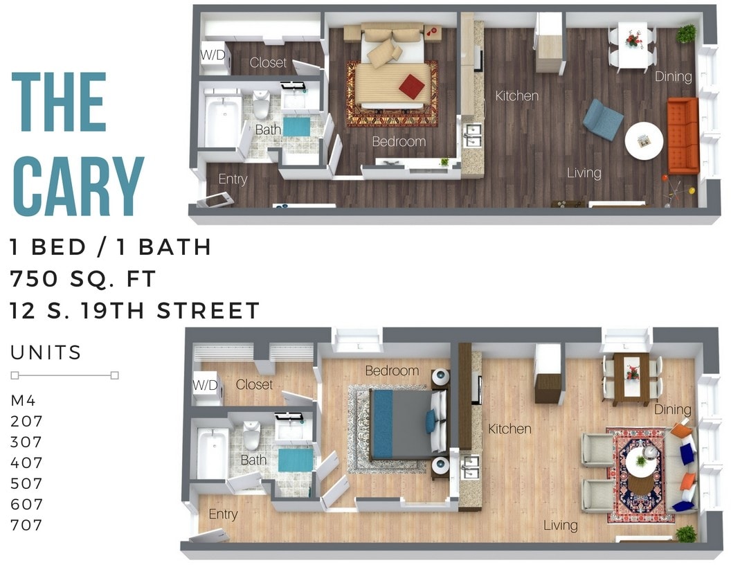 Floor Plan - The Cary (Overview-City Side)