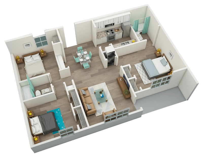Floor Plan - 3 Bedroom