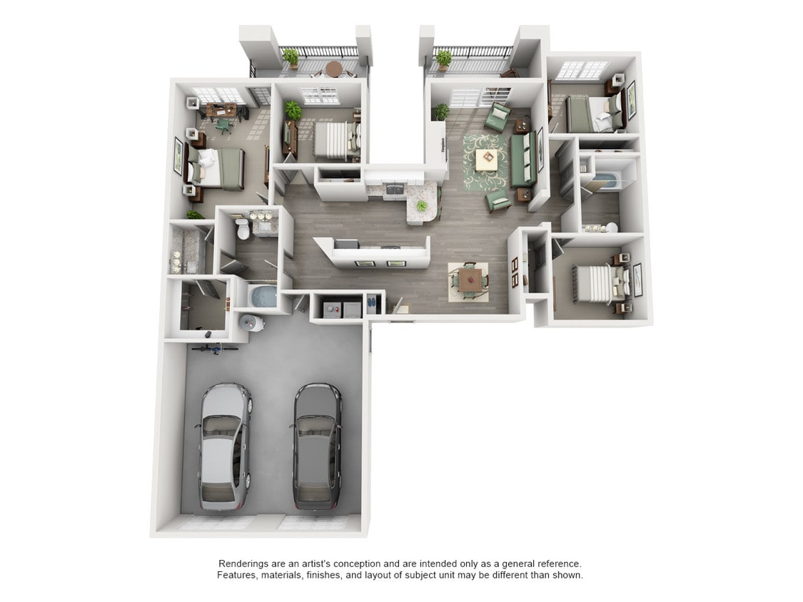 Sierra 4 X 2 - Four Bedroom / Two Bath