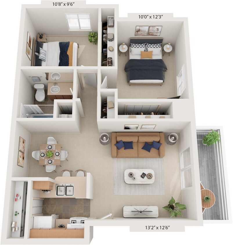 Floor Plan - Modified Two Bedroom