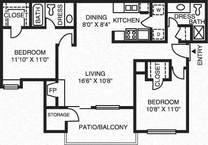 Floor Plan - 2B Renovation 2