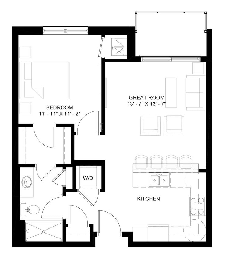 Floor Plan - The Glacier (B6)