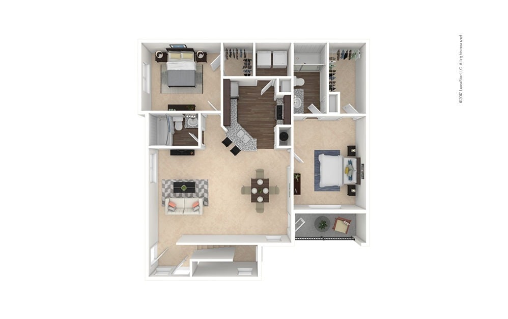 Floor Plan - B3A - Missouri City