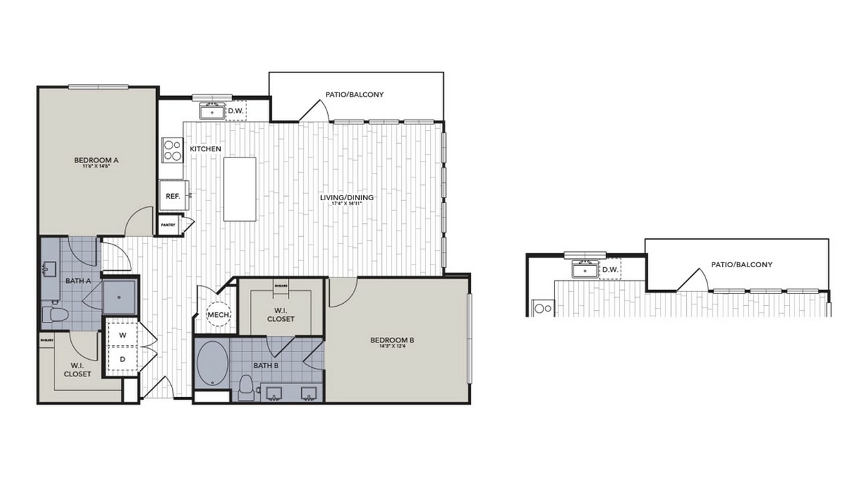 B3.2.jpg - Two Bedroom, Two Bathroom