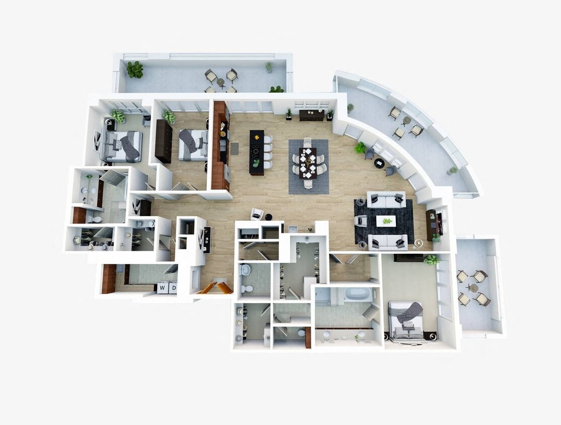 Floor Plan - Wilshire Penthouse