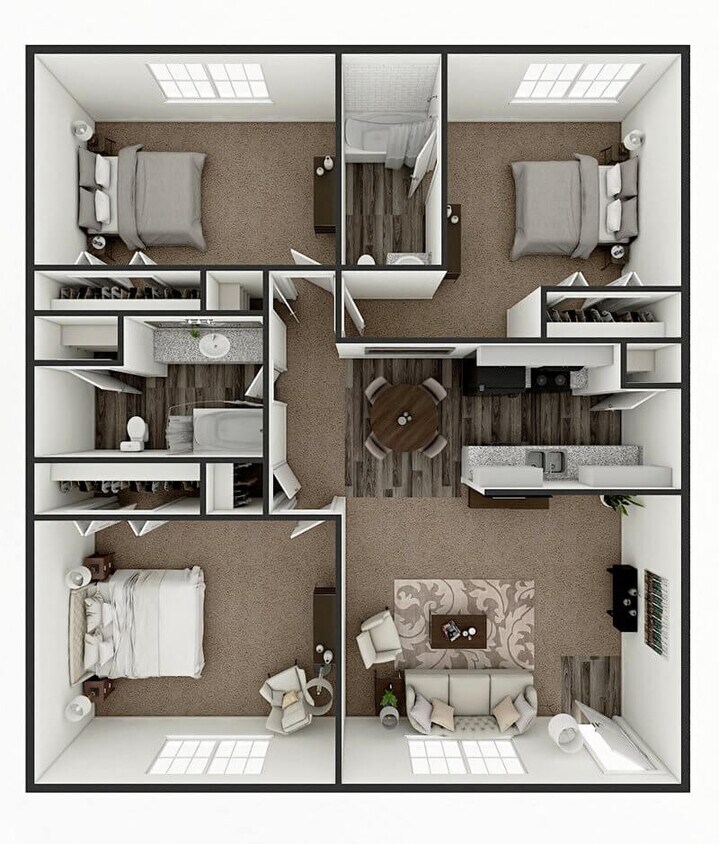 Floor Plan - 3 Bed 2 Bath A