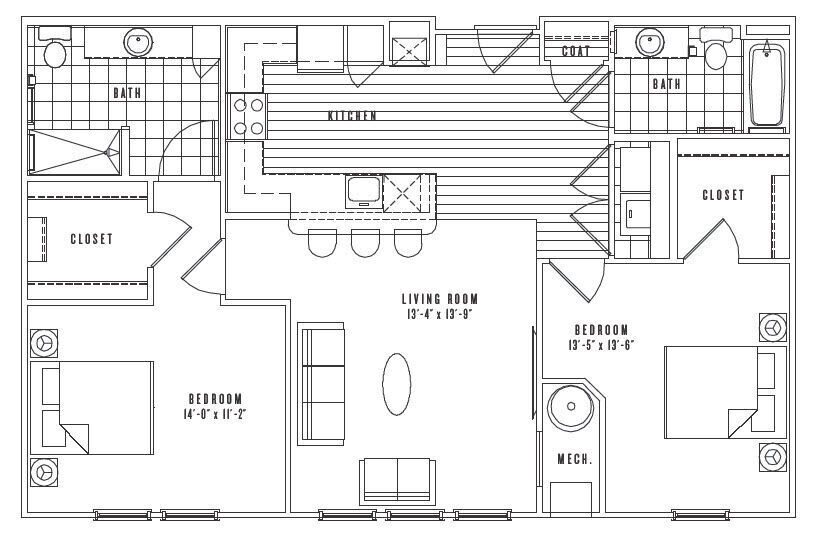 B8 floor plan New Village at Patchogue - B8