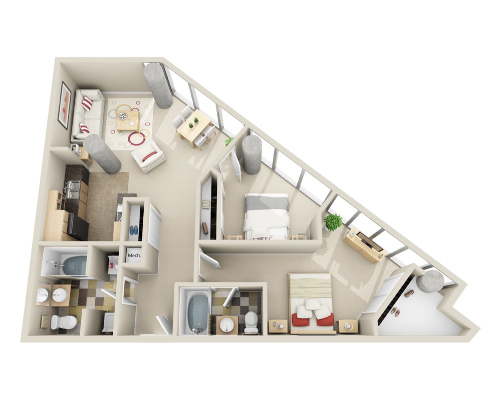 Floor Plan - Midrise B2Q