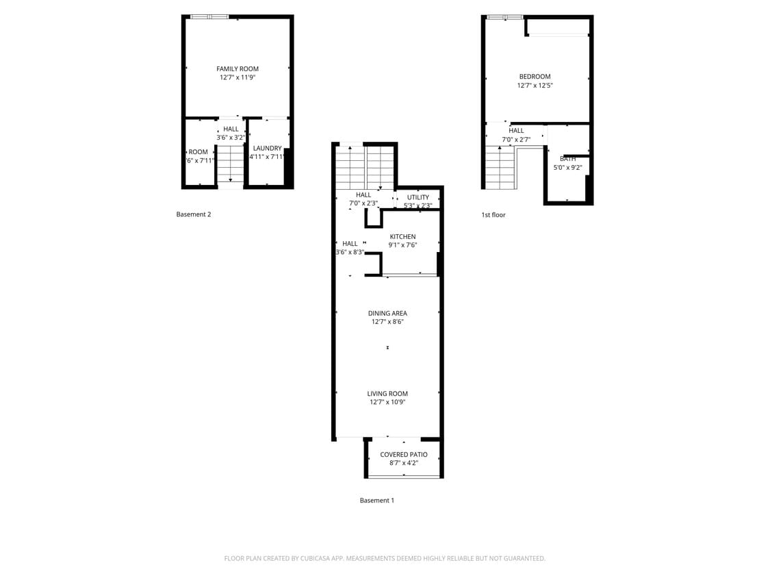 Floor Plan - Non Updated 2 Bedroom Split Level