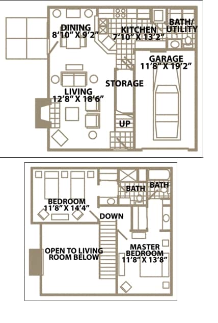2BR/2.5BA - End Town Home- 2 Bedroom 2.5 Bath