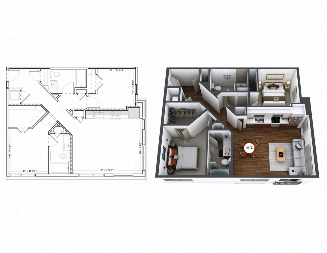 Floor Plan - 2 Bedroom C2