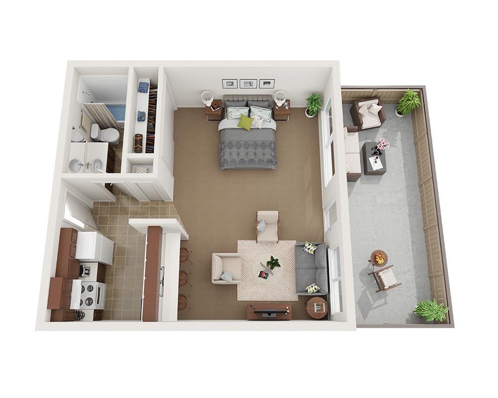 Floor Plan - Studio E1B