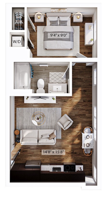 Floor Plan - 1E