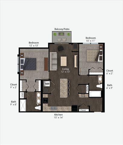 Floor Plan - Jefferson Style C