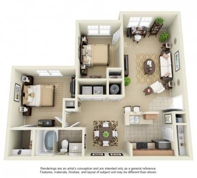 Two Bedroom (B1) - B1A