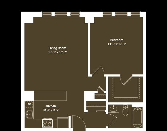 1BR/1BA - dlp1b04