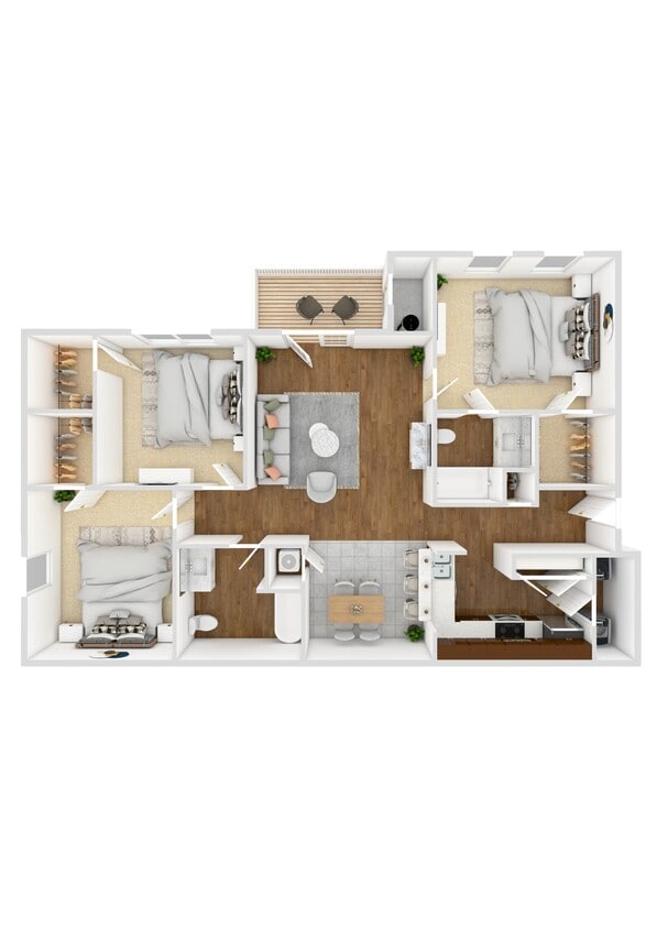 Floor Plan - Three Bedroom