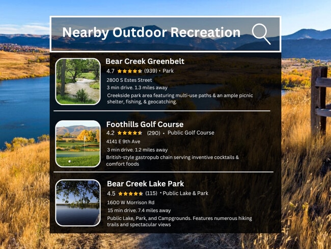 Enjoy the plethora of scenic outdoor destinations and activities; practically by your doorstep! - Bear Valley Village Apartments