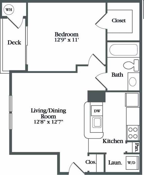 1BR/1BA - The Onyx