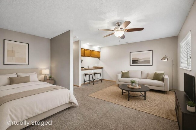 Flexible studio layouts make it easy to settle into a routine that fits your lifestyle. - Highland View Apartments