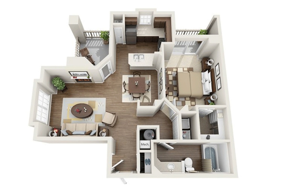 Floor Plan - Residence 1 Upgraded