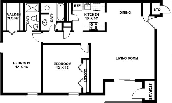 Floor Plan - The Broadway